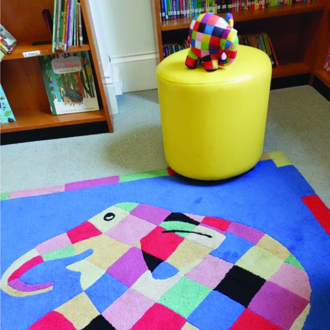 Elmer Library Rug Come and join us for Elmer Day! – Love Weston Library
